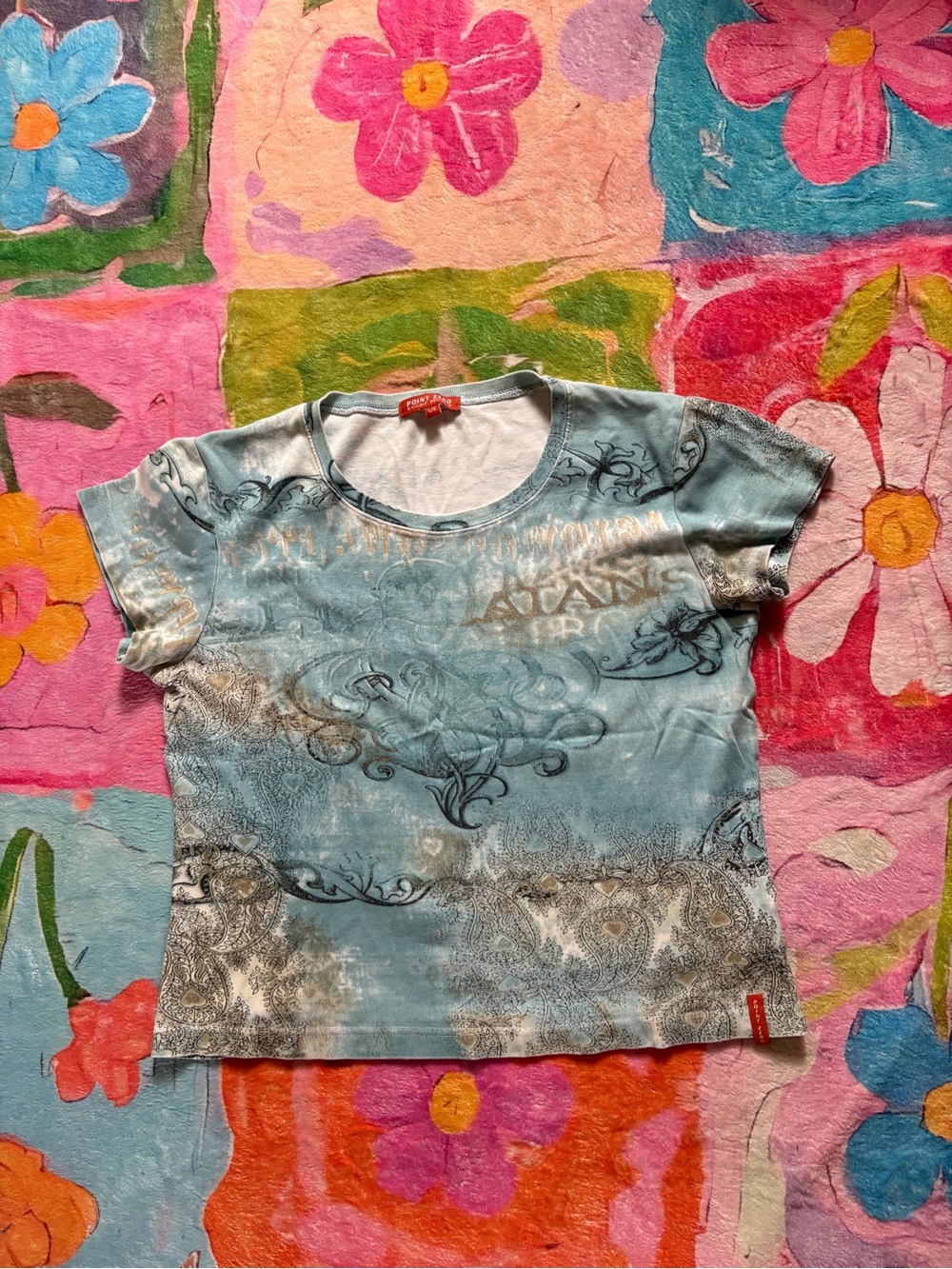 Blue Short Sleeve Women's Tee